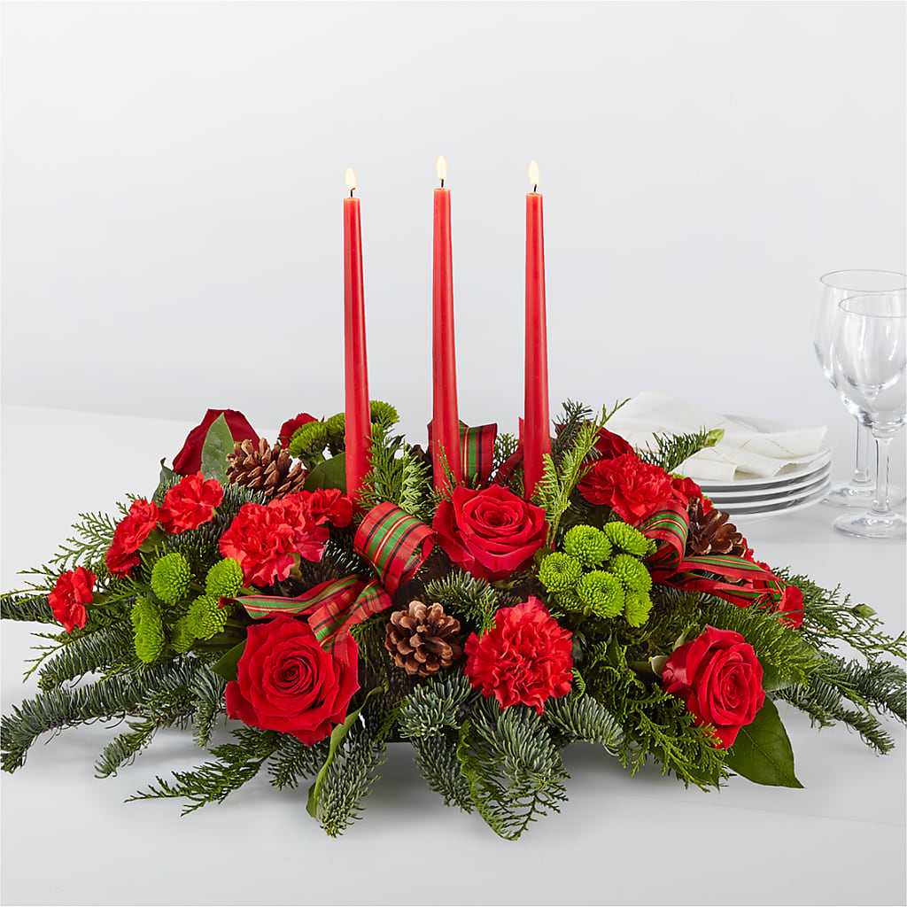 By the Candlelight Centerpiece – Boston City Florist, Boston MA