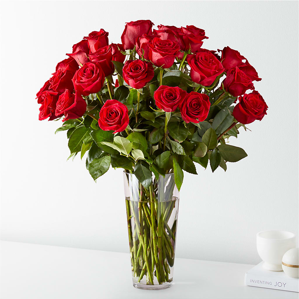 Long Stem Red Rose Bouquet – Boston City Florist, Boston MA