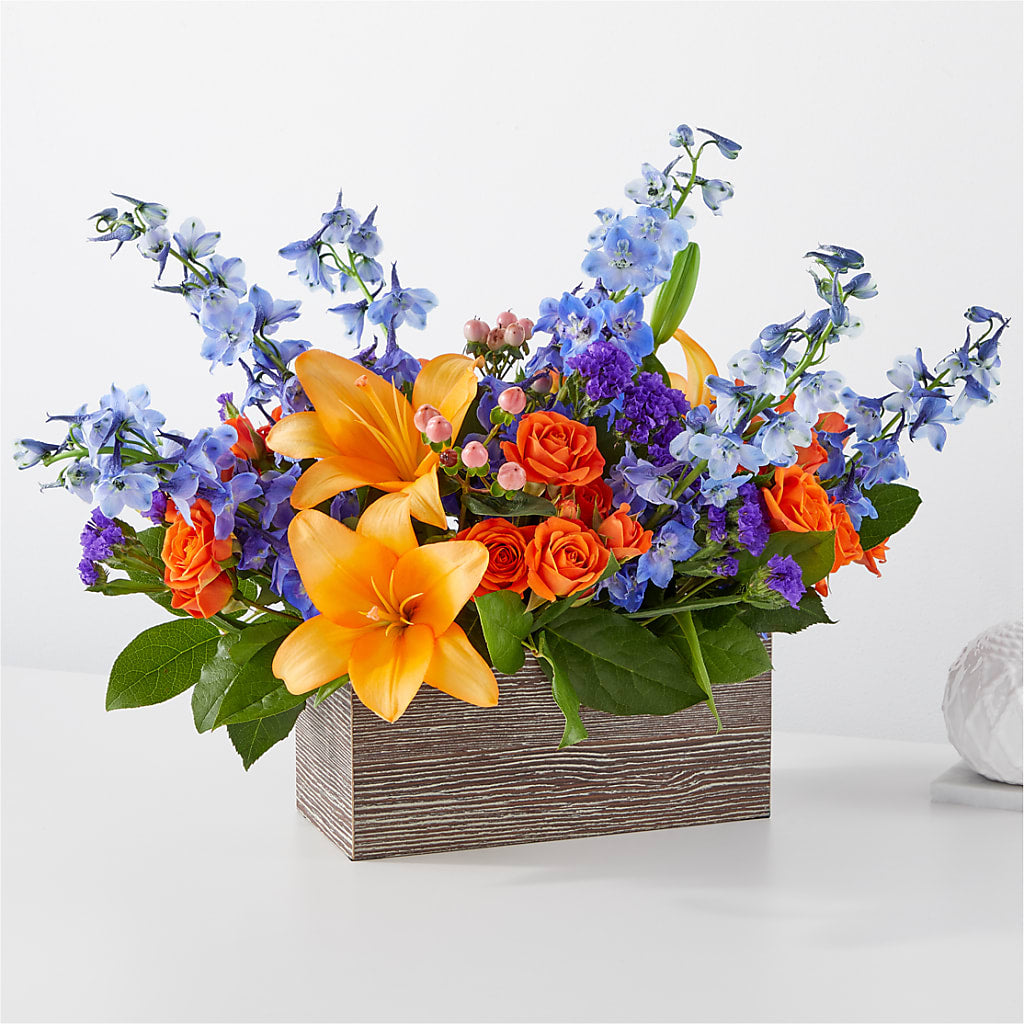 Radiant Citrus Box Bouquet – Boston City Florist, Boston MA