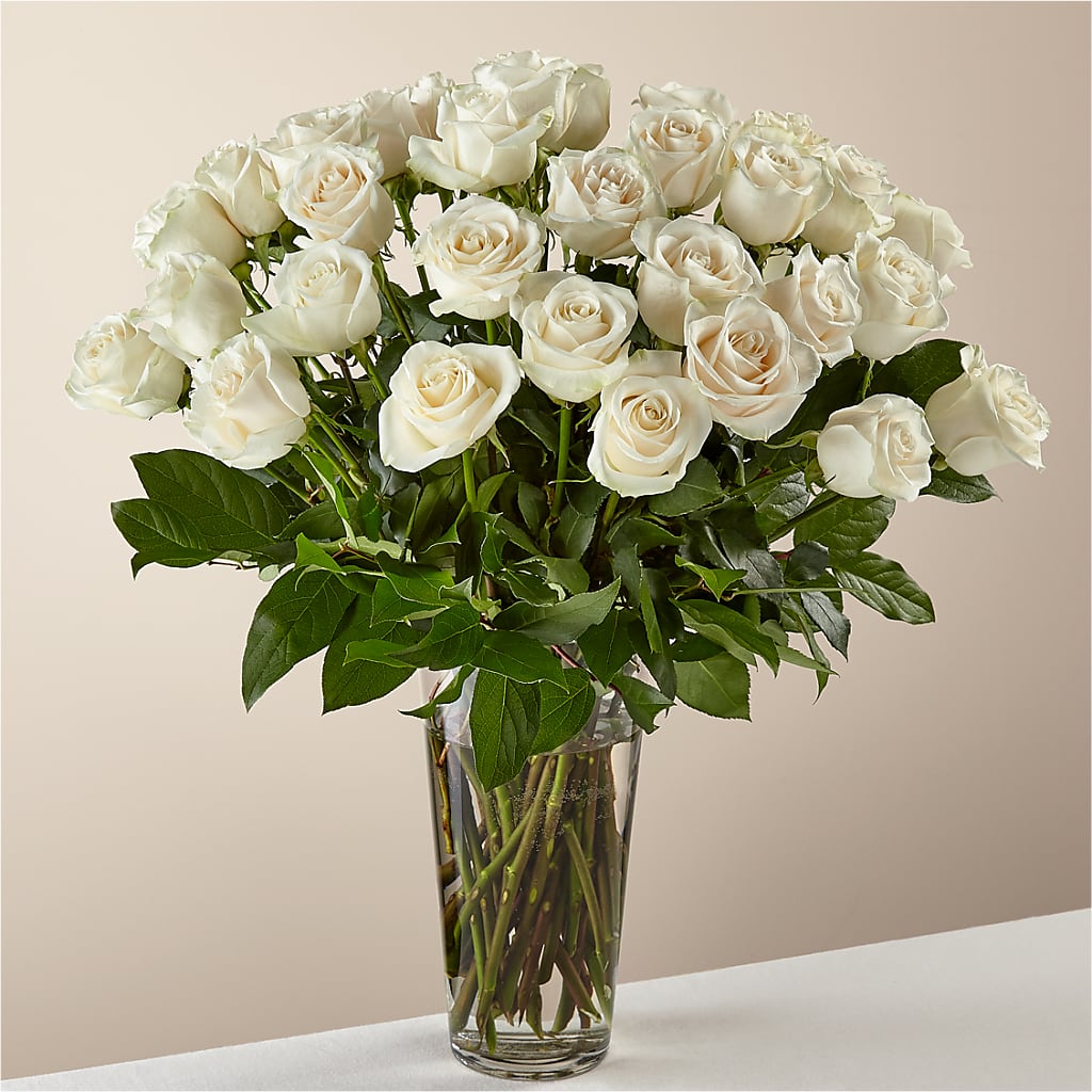 Long Stem White Rose Bouquet – Boston City Florist, Boston MA