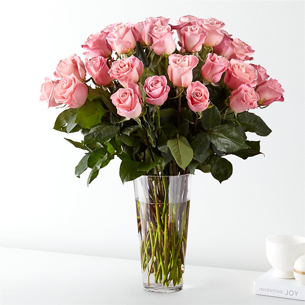 Long Stem Pink Rose Bouquet – Boston City Florist, Boston MA
