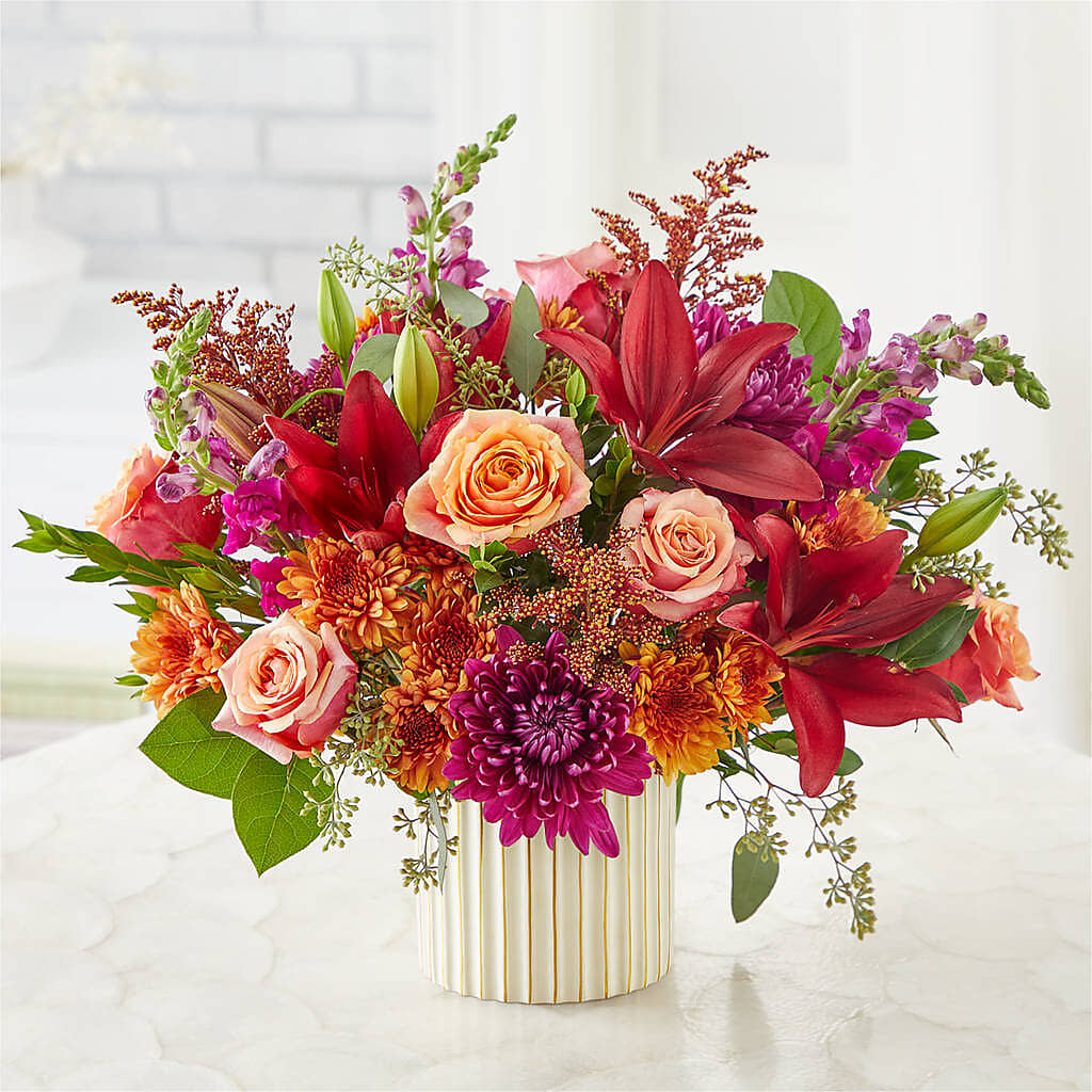 Burgundy Landscape Bouquet – Boston City Florist, Boston MA
