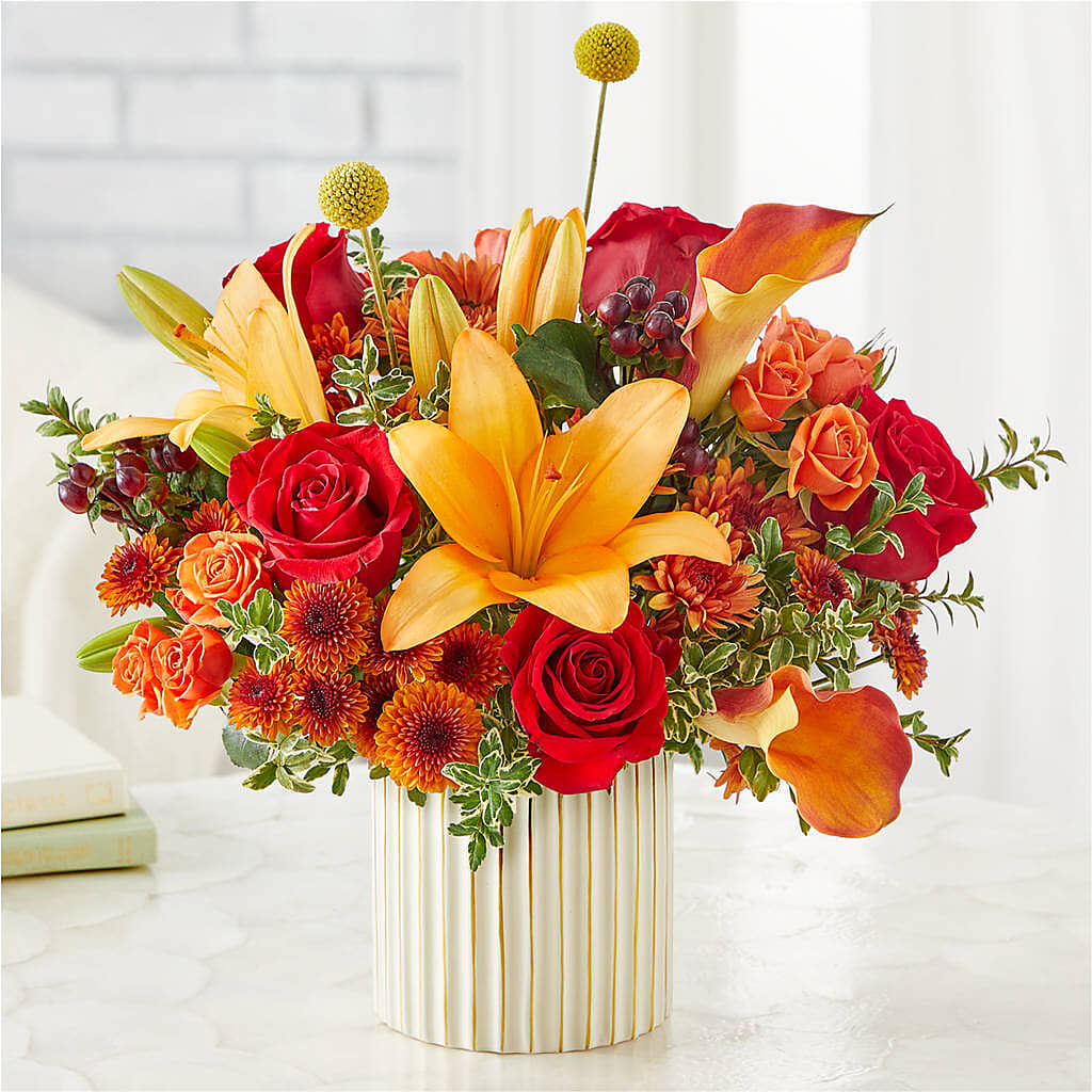 Scarlet Skies Bouquet – Boston City Florist, Boston MA