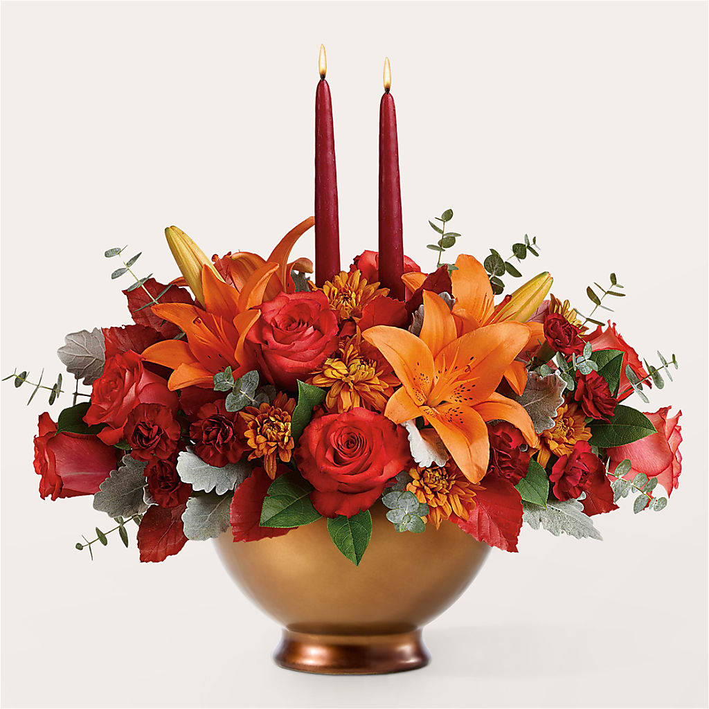 Fruits of Fall Centerpiece – Boston City Florist, Boston MA