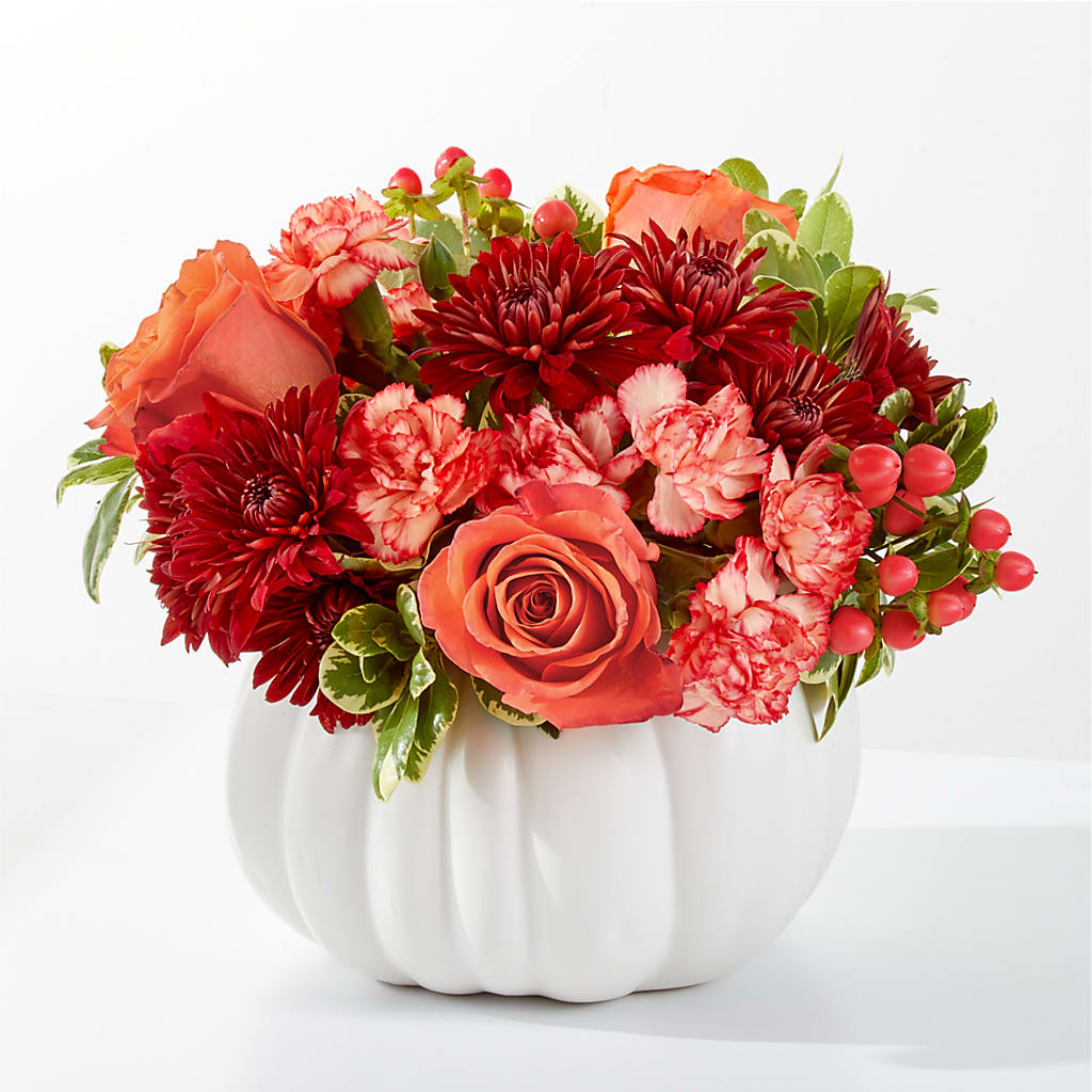 Autumn Air Pumpkin Bouquet – Boston City Florist, Boston MA
