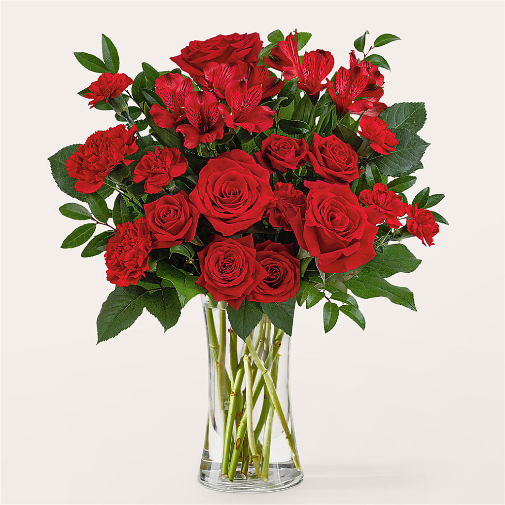 Brilliant Ruby Bouquet – Boston City Florist, Boston MA