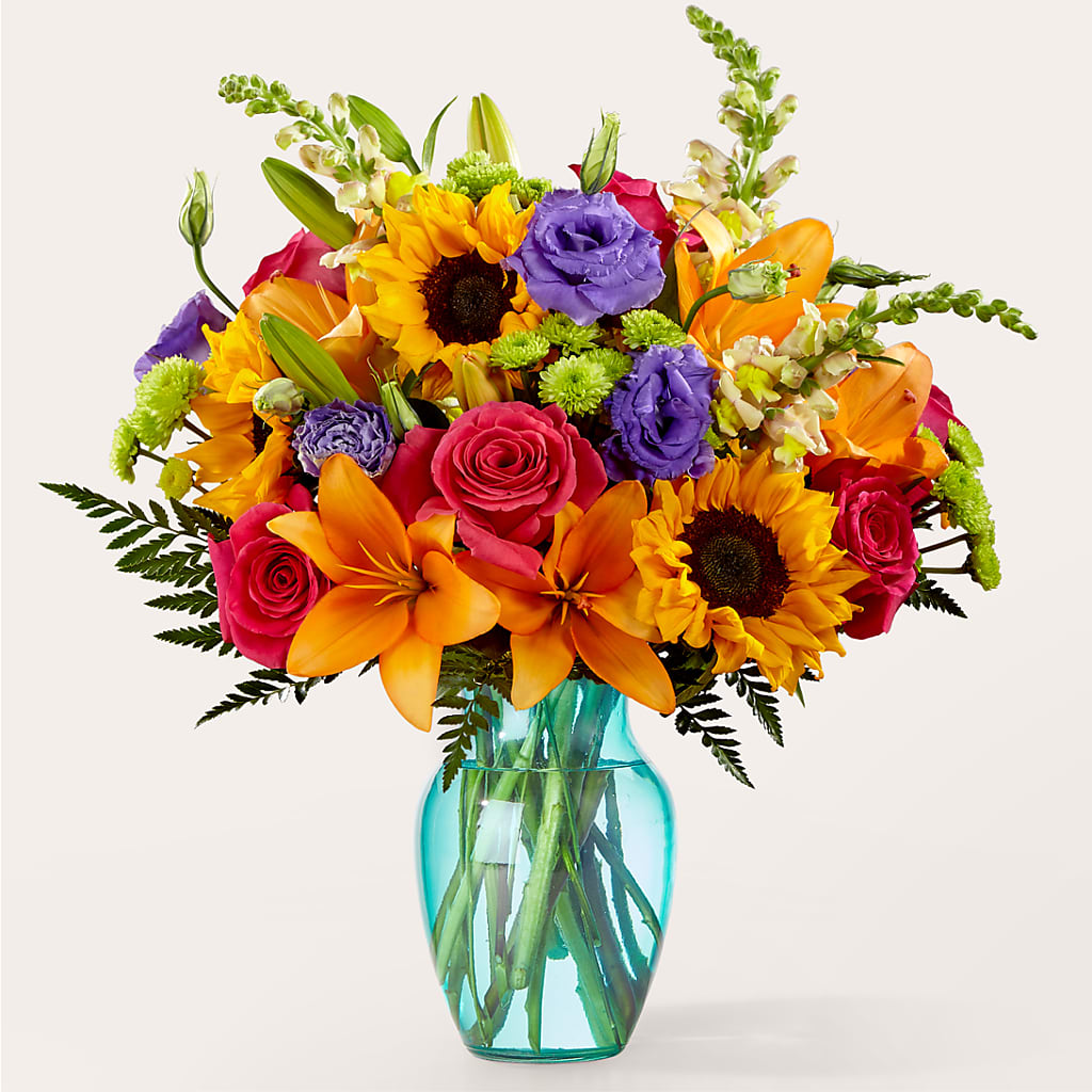 Double Rainbow Bouquet – Boston City Florist, Boston MA