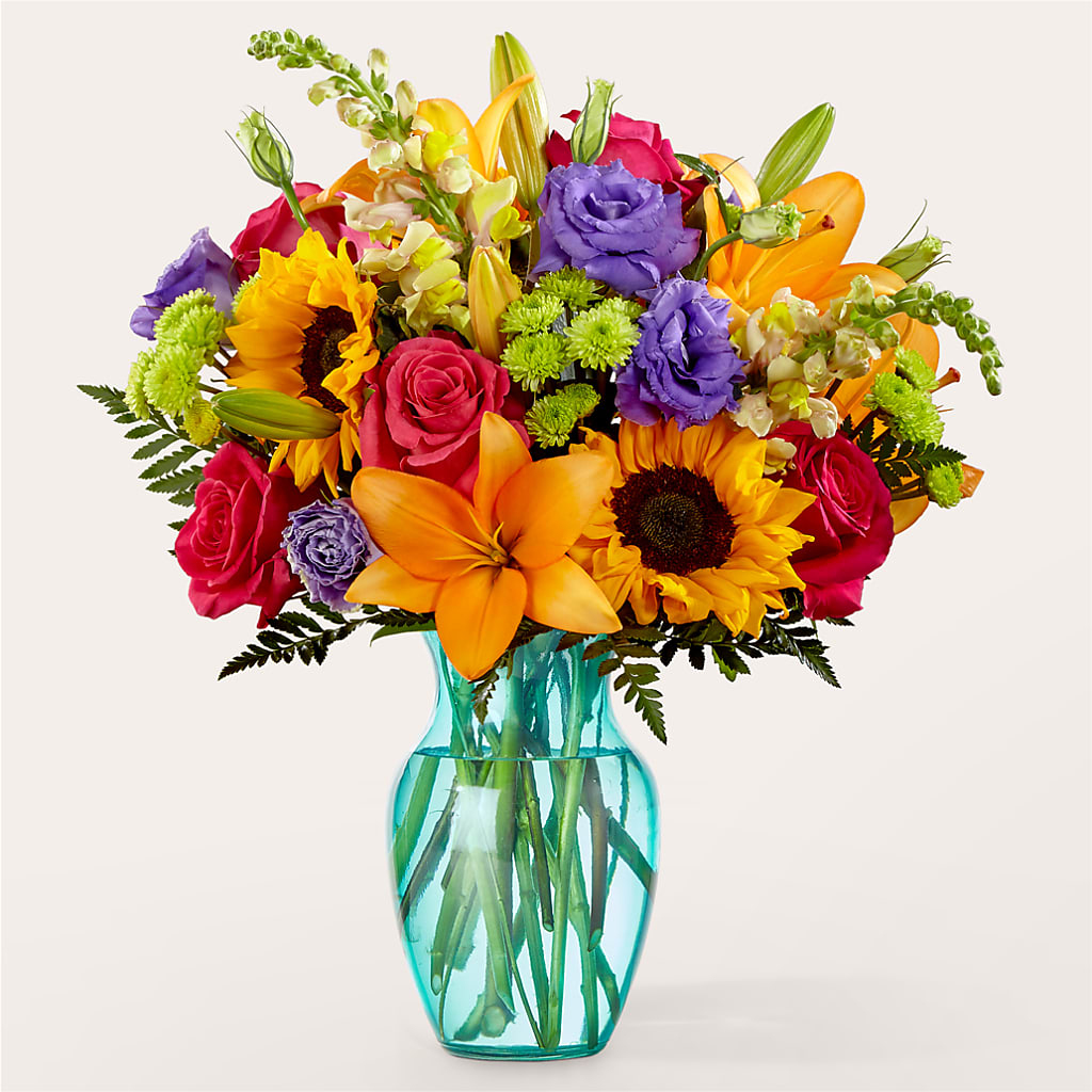 Double Rainbow Bouquet – Boston City Florist, Boston MA