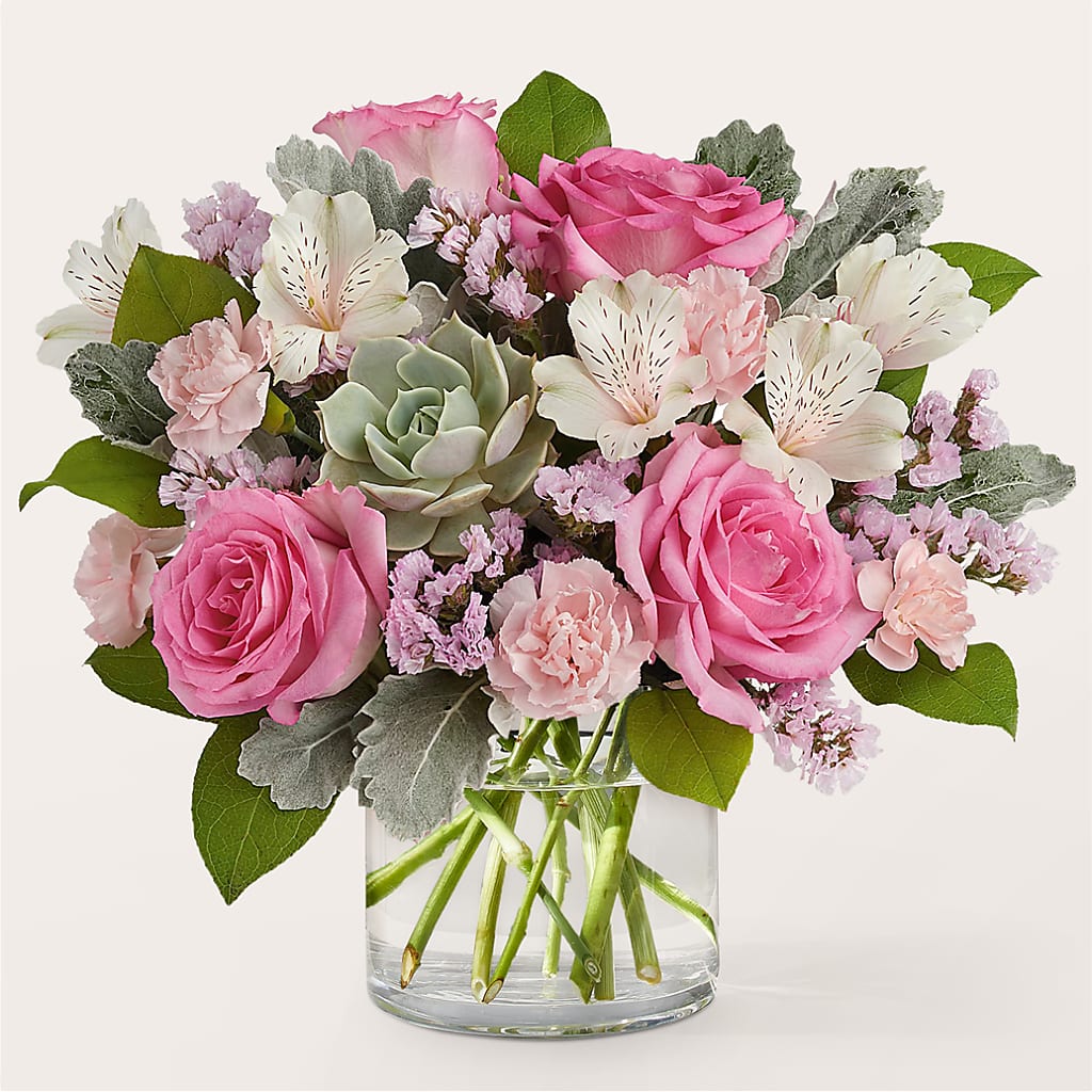 Dusty Rose Bouquet – Boston City Florist, Boston MA