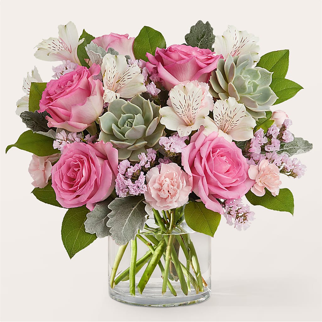 Dusty Rose Bouquet – Boston City Florist, Boston MA