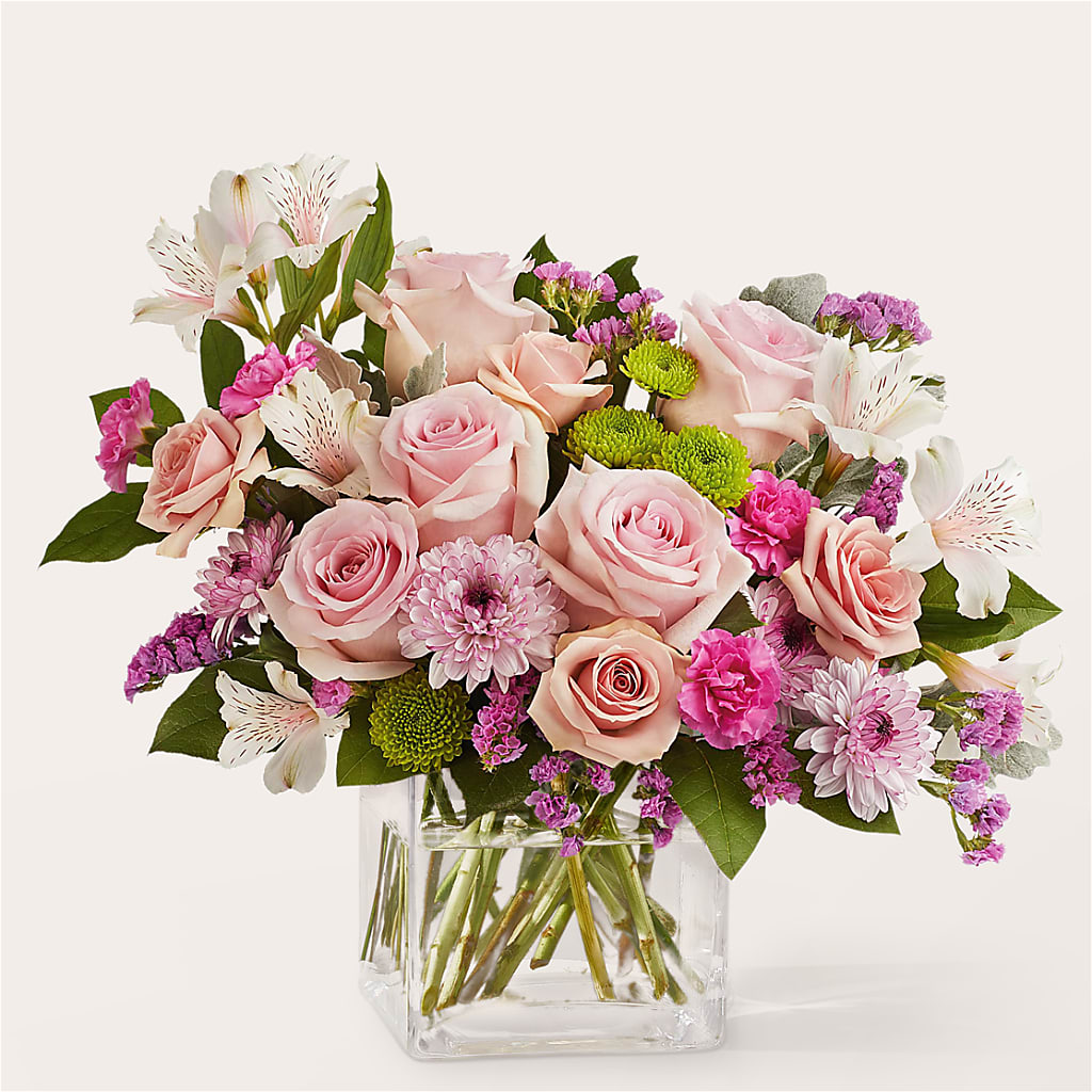 Pink Suede Bouquet – Boston City Florist, Boston MA