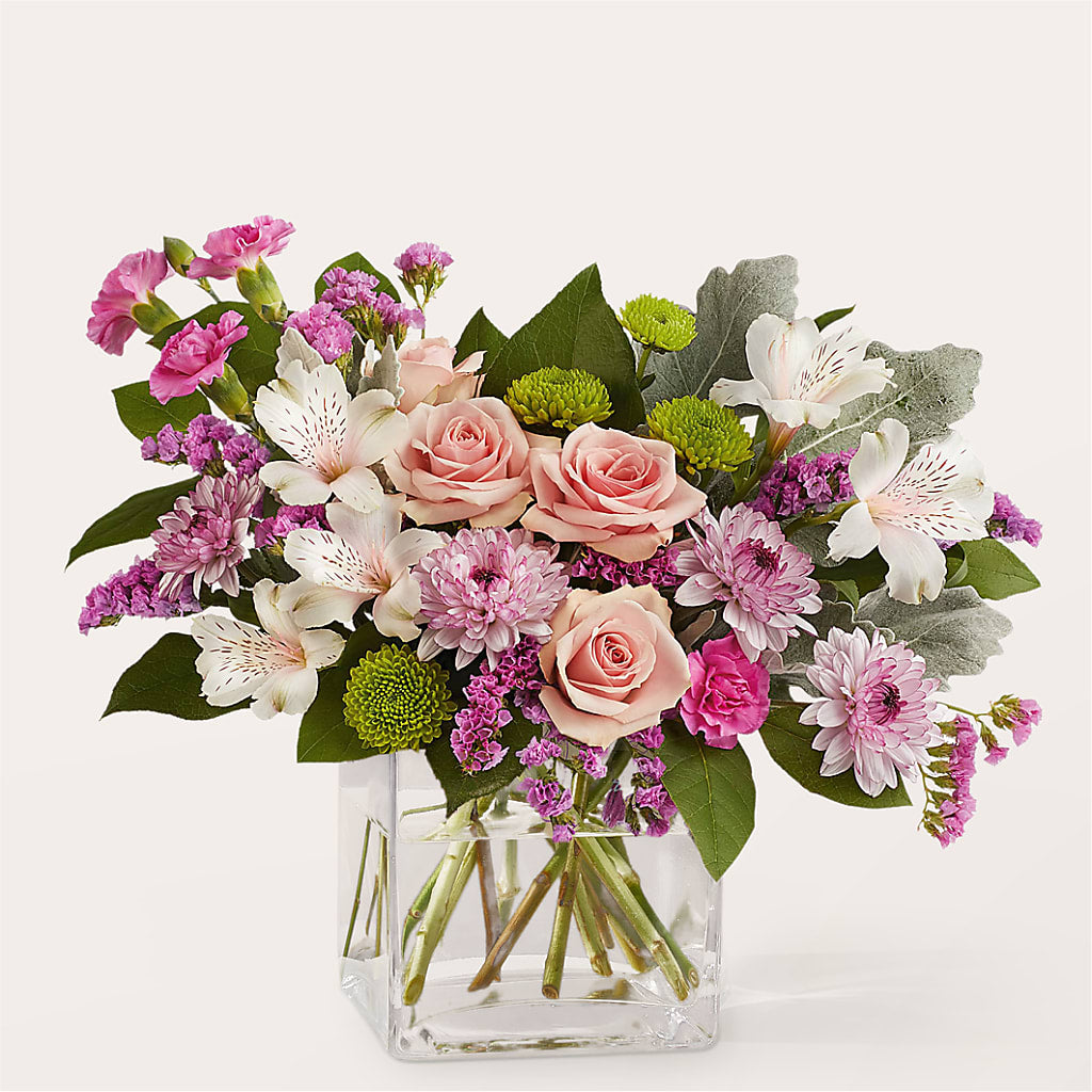 Pink Suede Bouquet – Boston City Florist, Boston MA