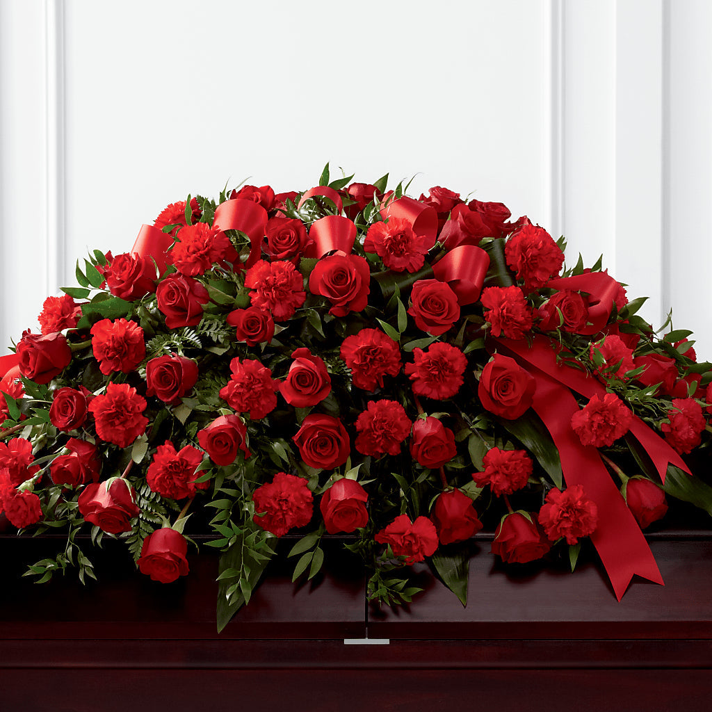 Tribute of Life Casket Spray – Boston City Florist, Boston MA