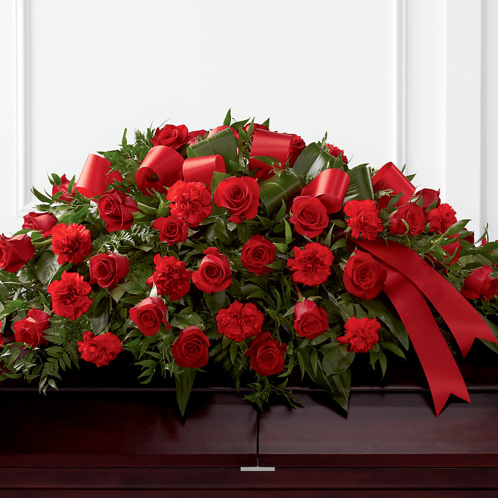 Tribute of Life Casket Spray – Boston City Florist, Boston MA