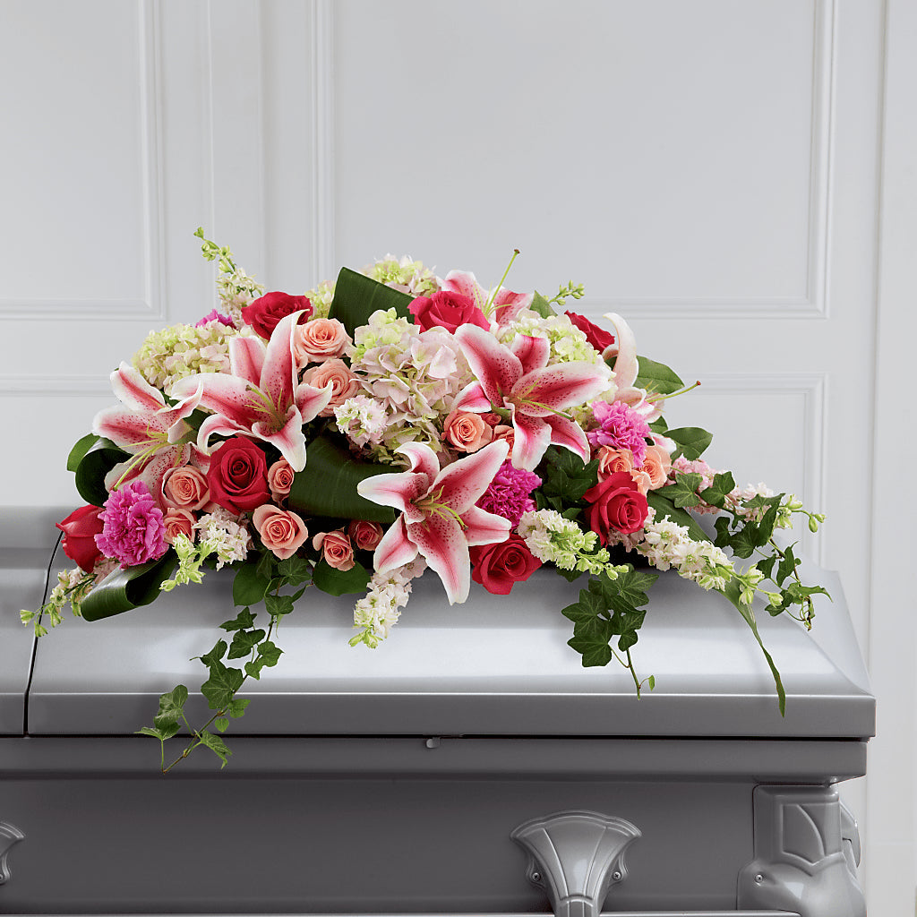 Splendid Grace Casket Spray – Boston City Florist, Boston MA