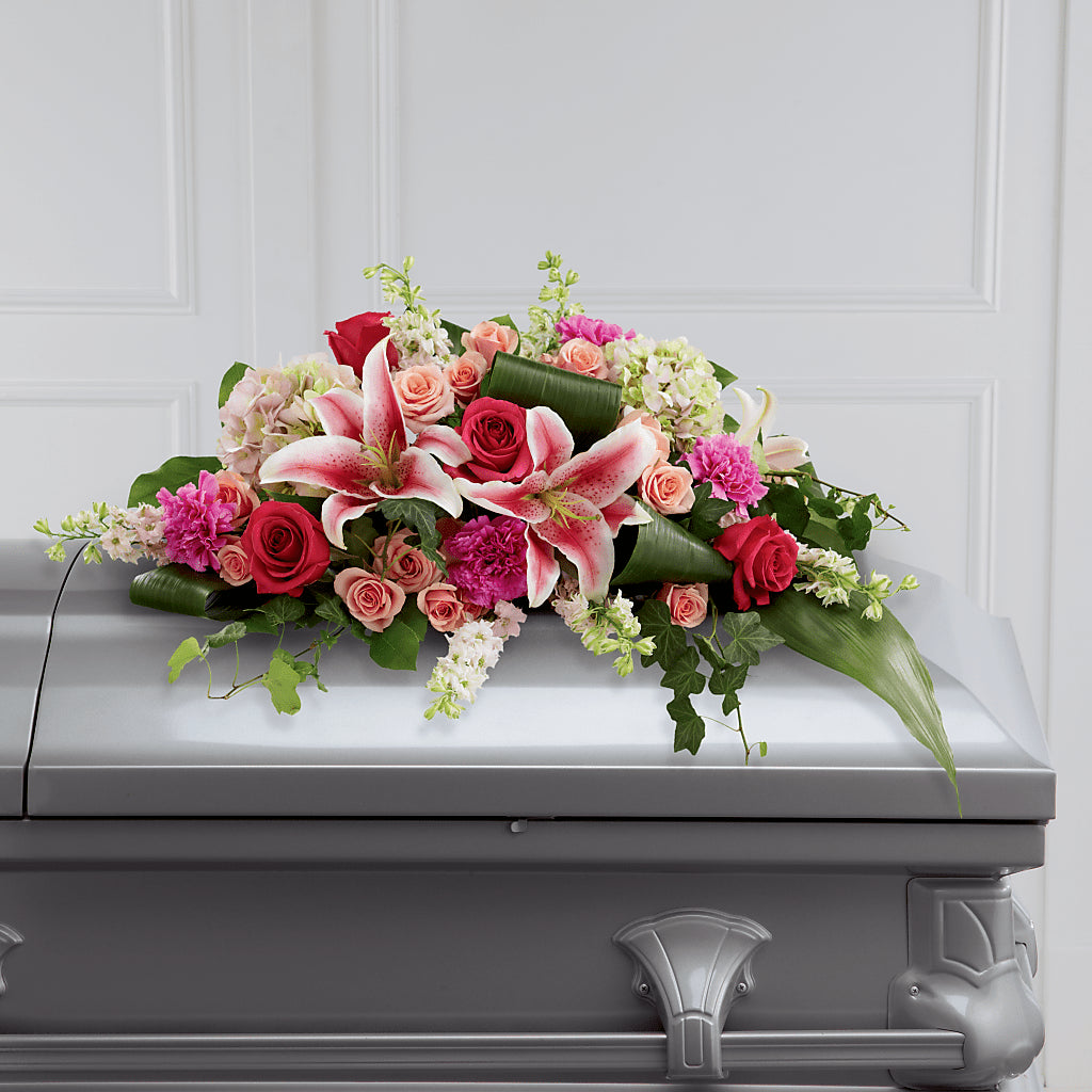 Splendid Grace Casket Spray – Boston City Florist, Boston MA