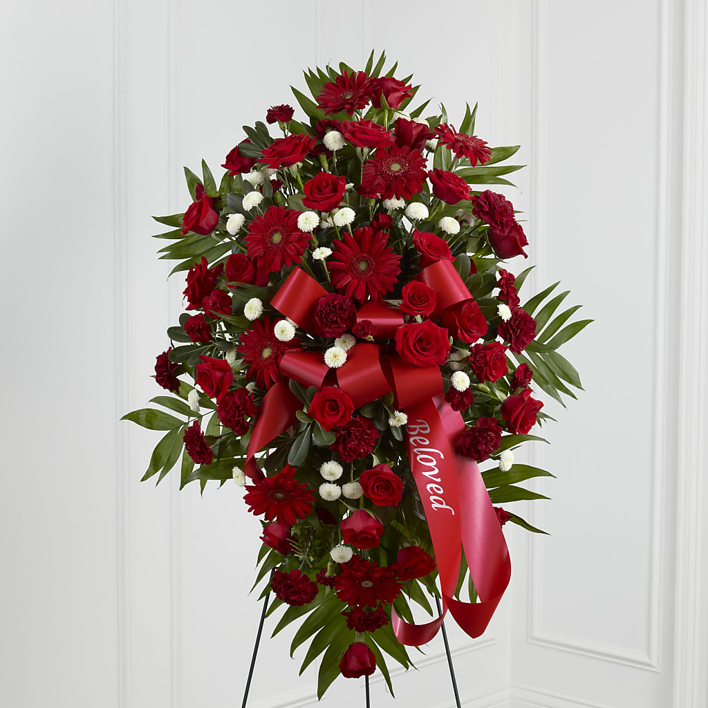 Treasured Memories Standing Spray – Boston City Florist, Boston MA