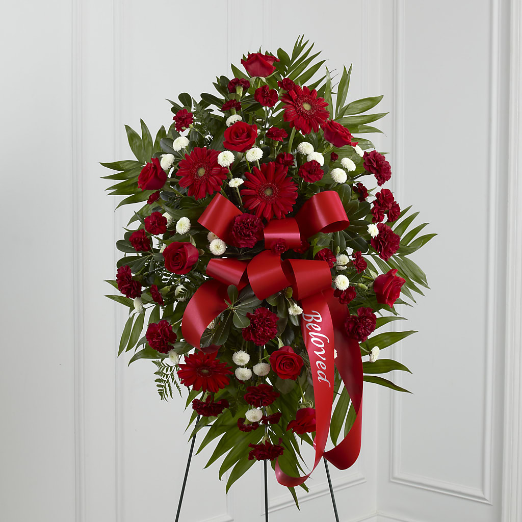 Treasured Memories Standing Spray – Boston City Florist, Boston MA