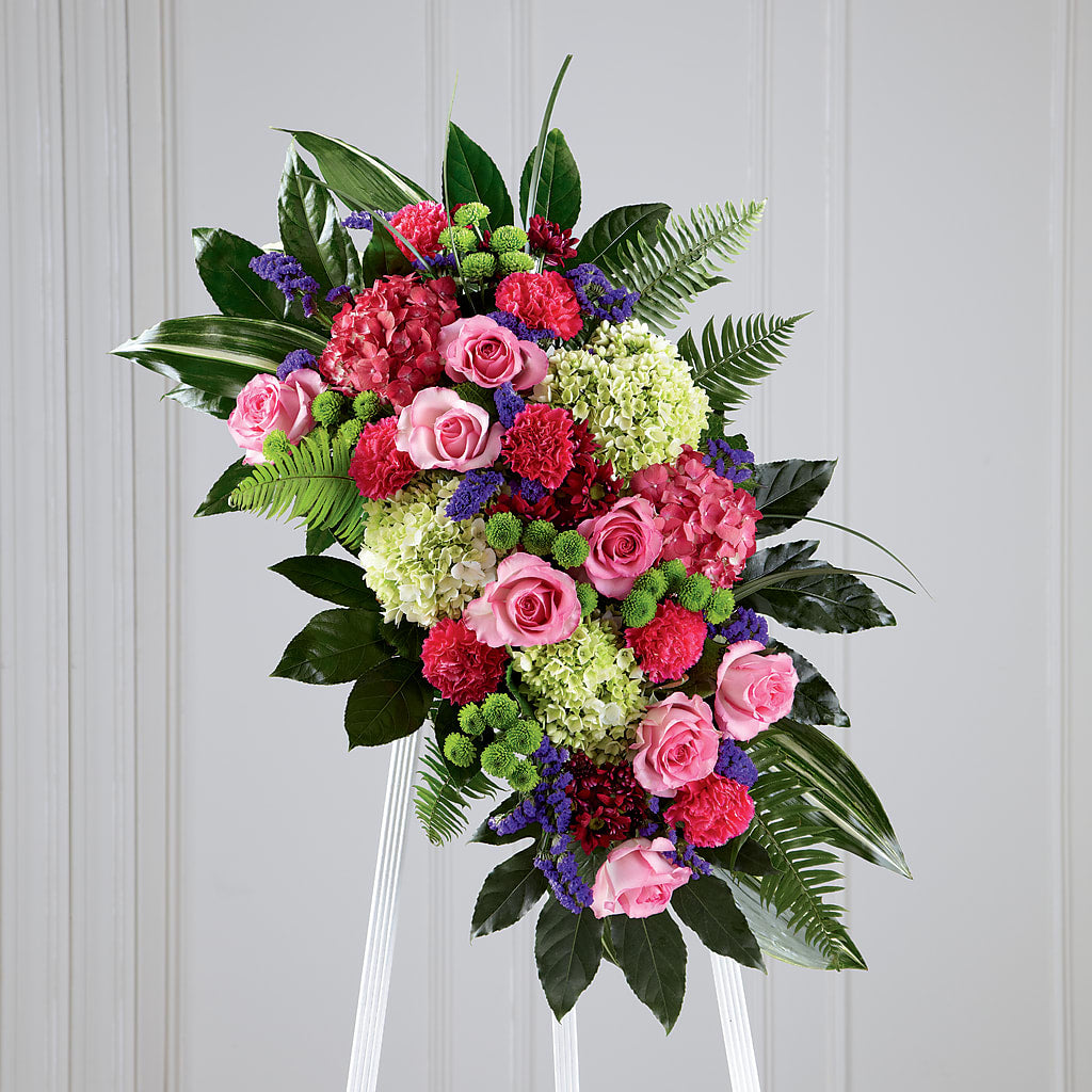 Refreshing Mix Standing Spray – Boston City Florist, Boston MA