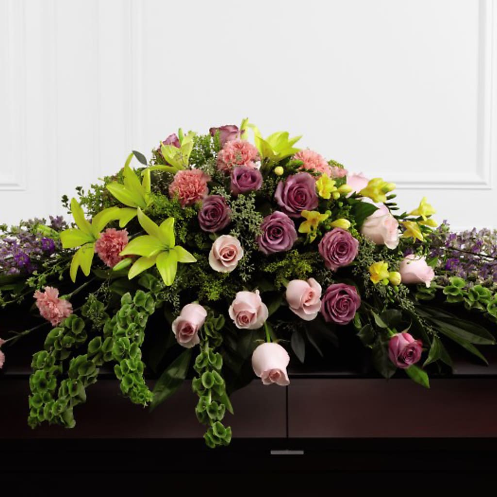 Forever Beloved Casket Spray – Boston City Florist, Boston MA