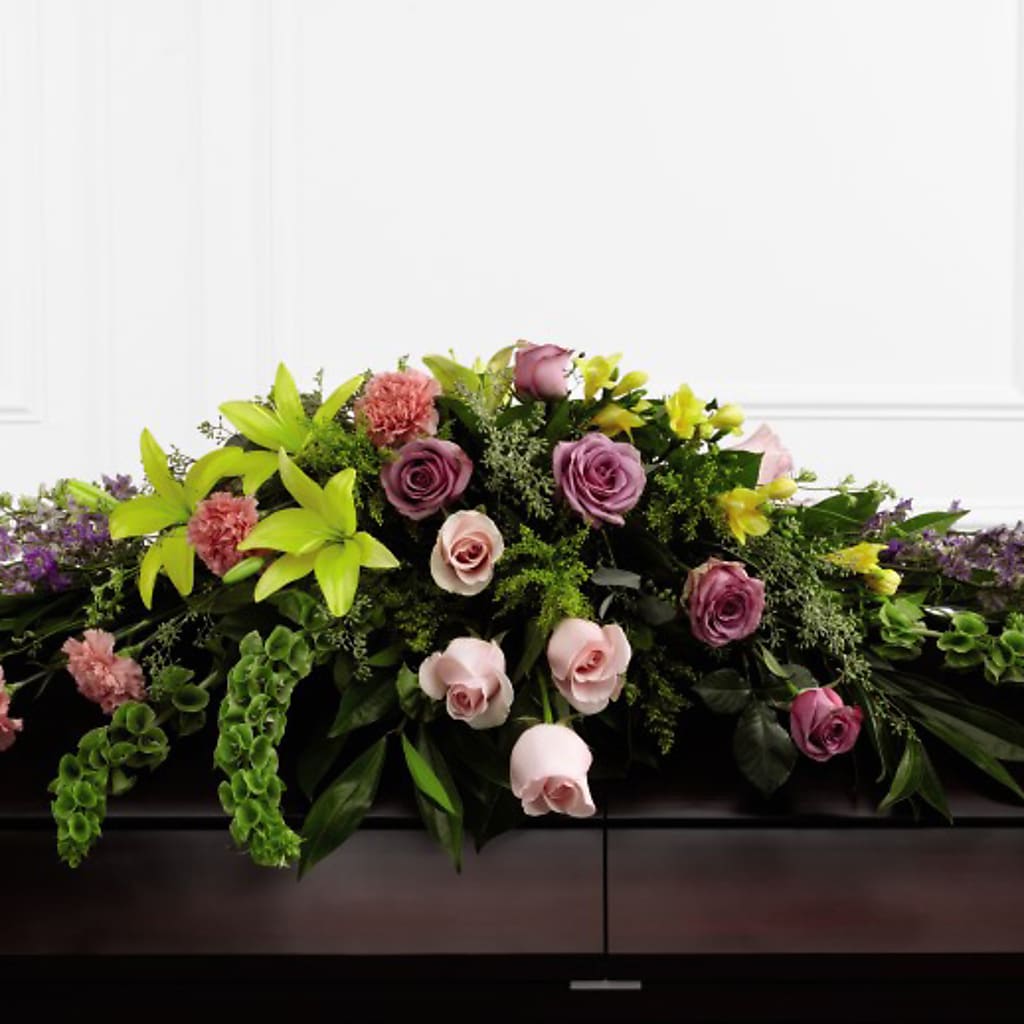 Forever Beloved Casket Spray – Boston City Florist, Boston MA