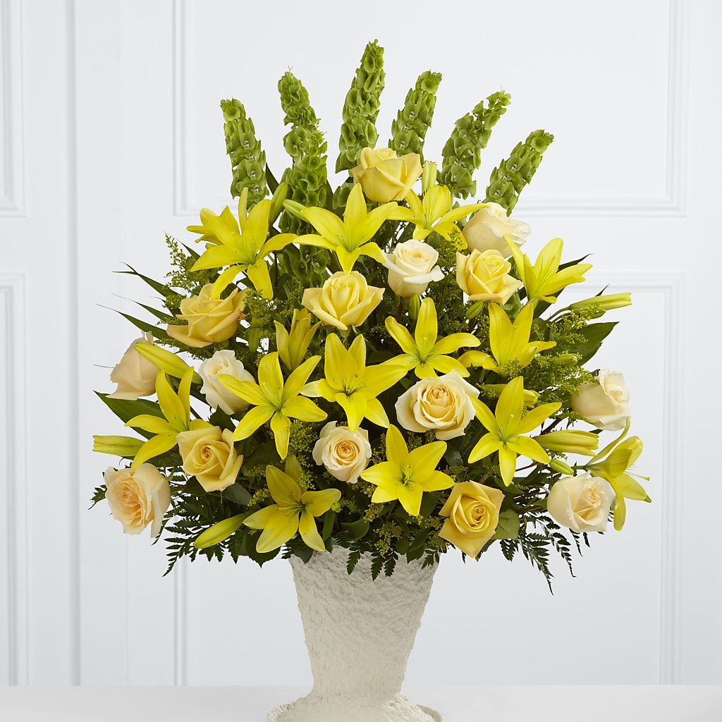 Golden Memories Arrangement – Boston City Florist, Boston MA