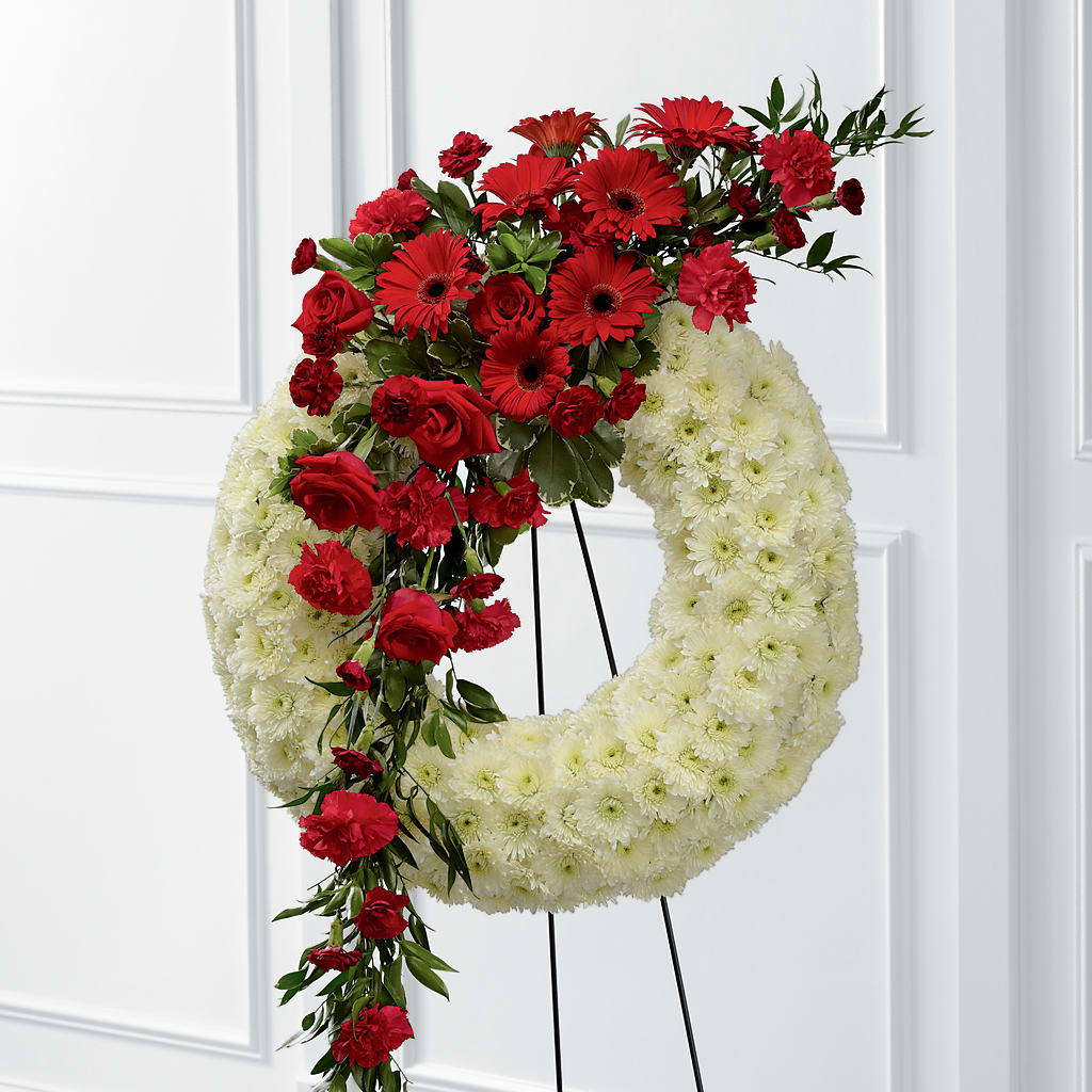 Graceful Tribute Wreath – Boston City Florist, Boston MA