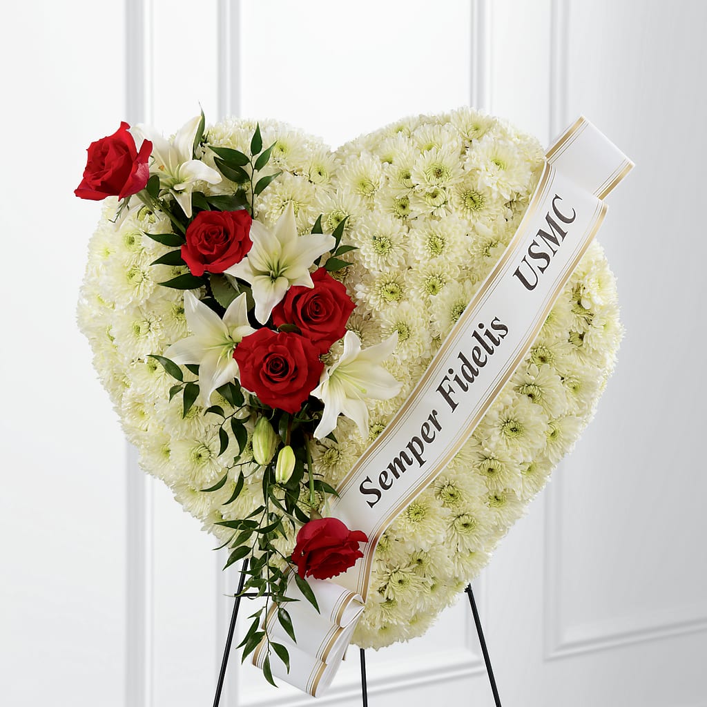 Heartfelt Hero Standing Heart – Boston City Florist, Boston MA