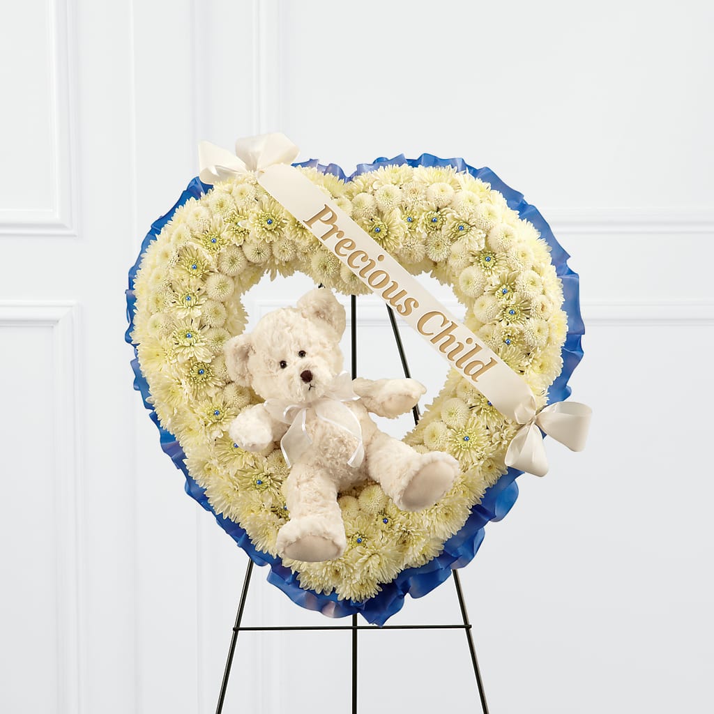 Precious Child Standing Heart – Boston City Florist, Boston MA