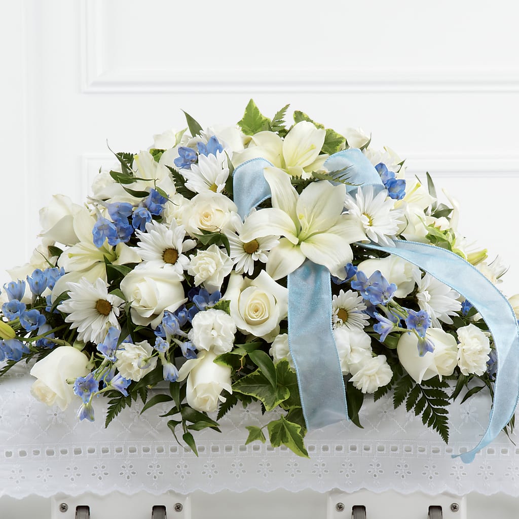 Tender Treasure Casket Spray – Boston City Florist, Boston MA