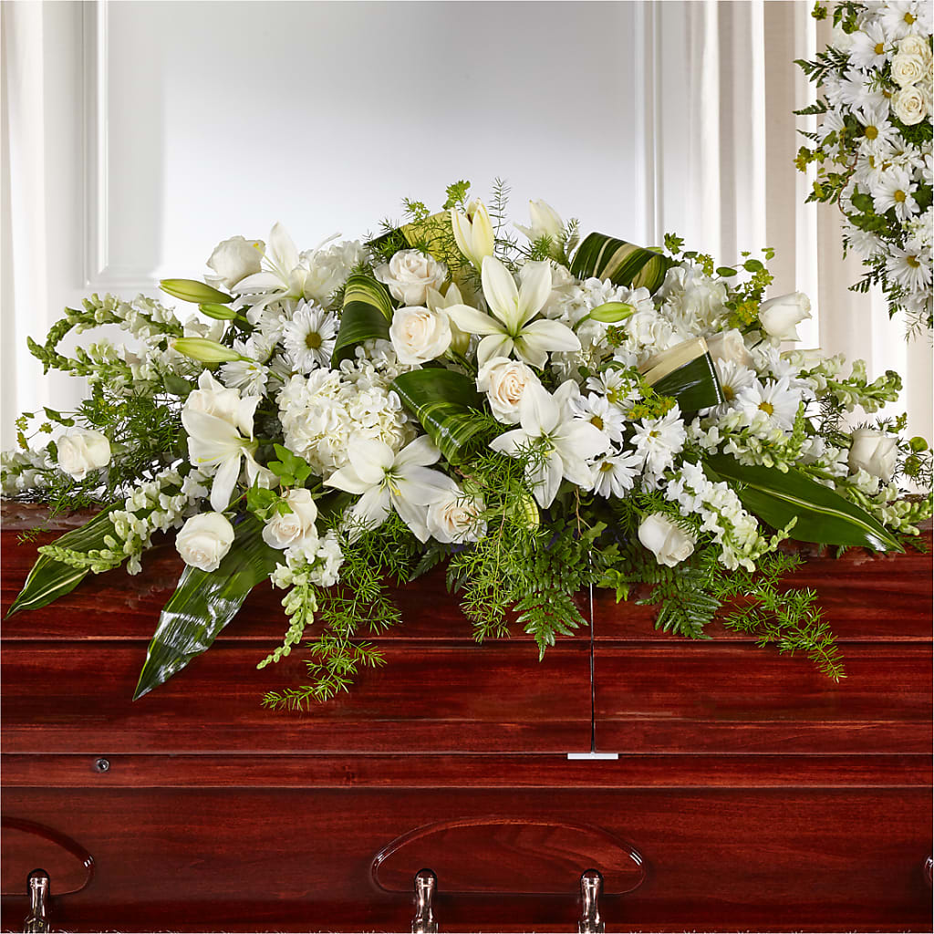 Abundance Casket Spray – Boston City Florist, Boston MA