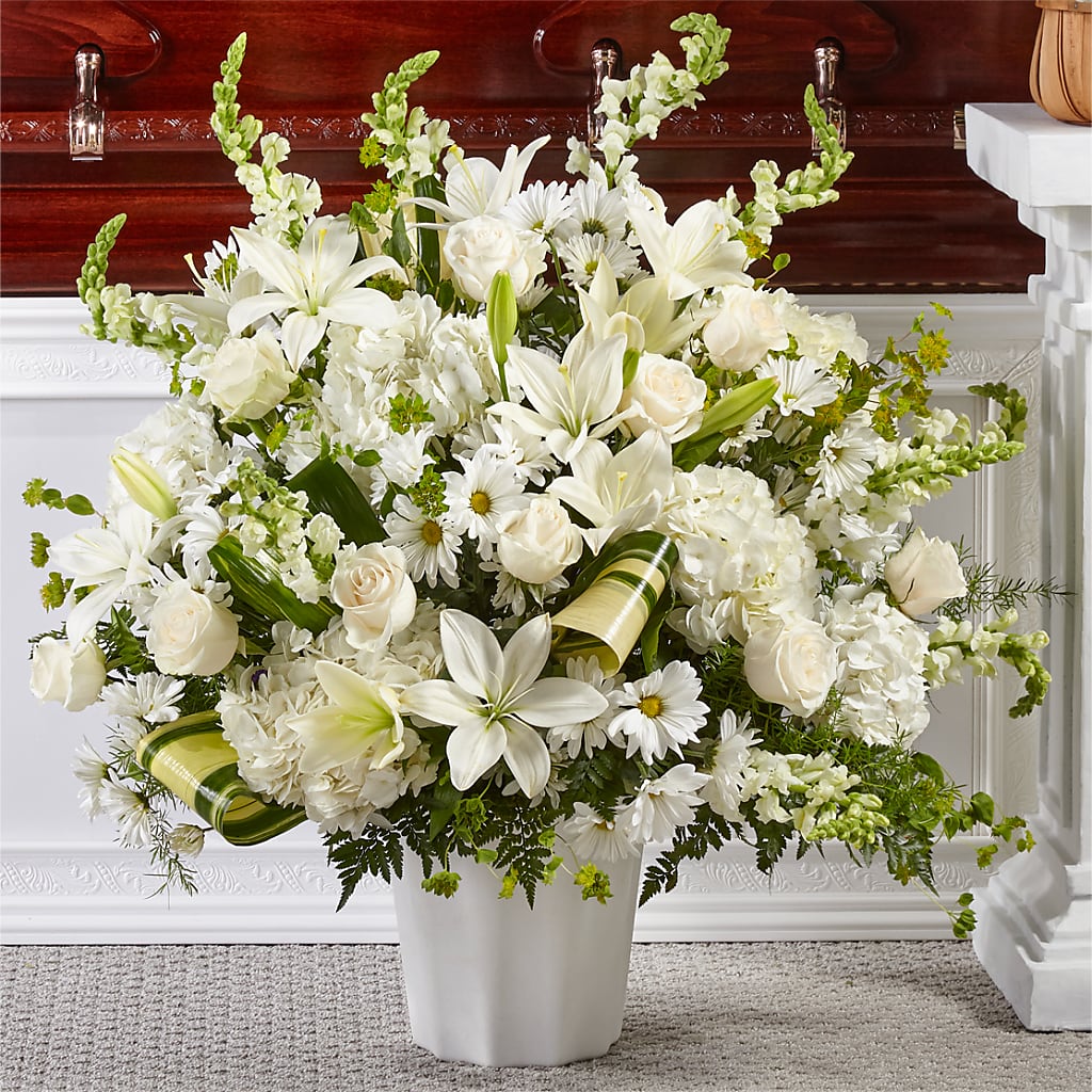 Thoughts of Tranquility Floor Basket – Boston City Florist, Boston MA