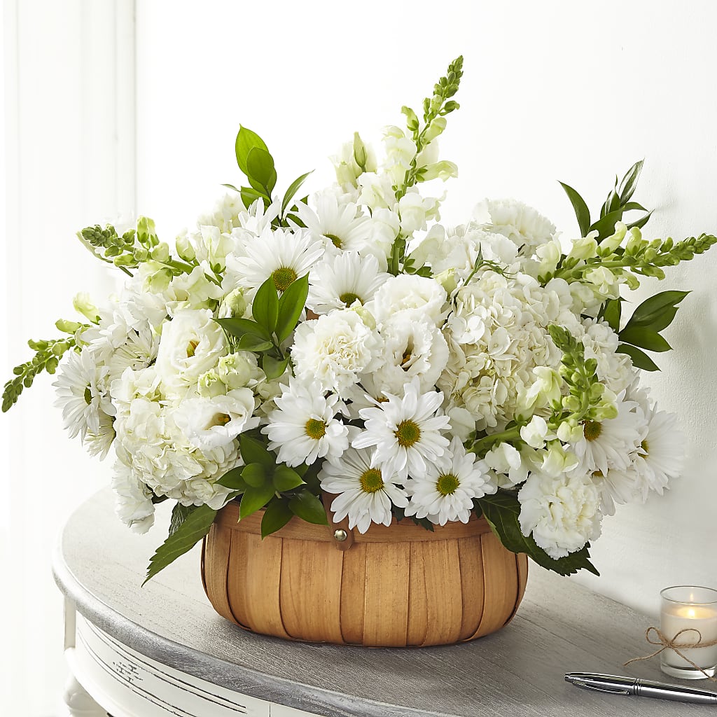 Pure Ivory Basket – Boston City Florist, Boston MA
