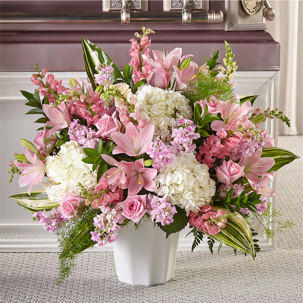 Simply Serene Floor Basket – Boston City Florist, Boston MA