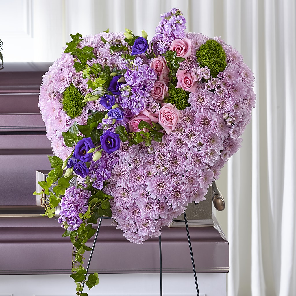 Treasured Love Standing Heart – Boston City Florist, Boston MA