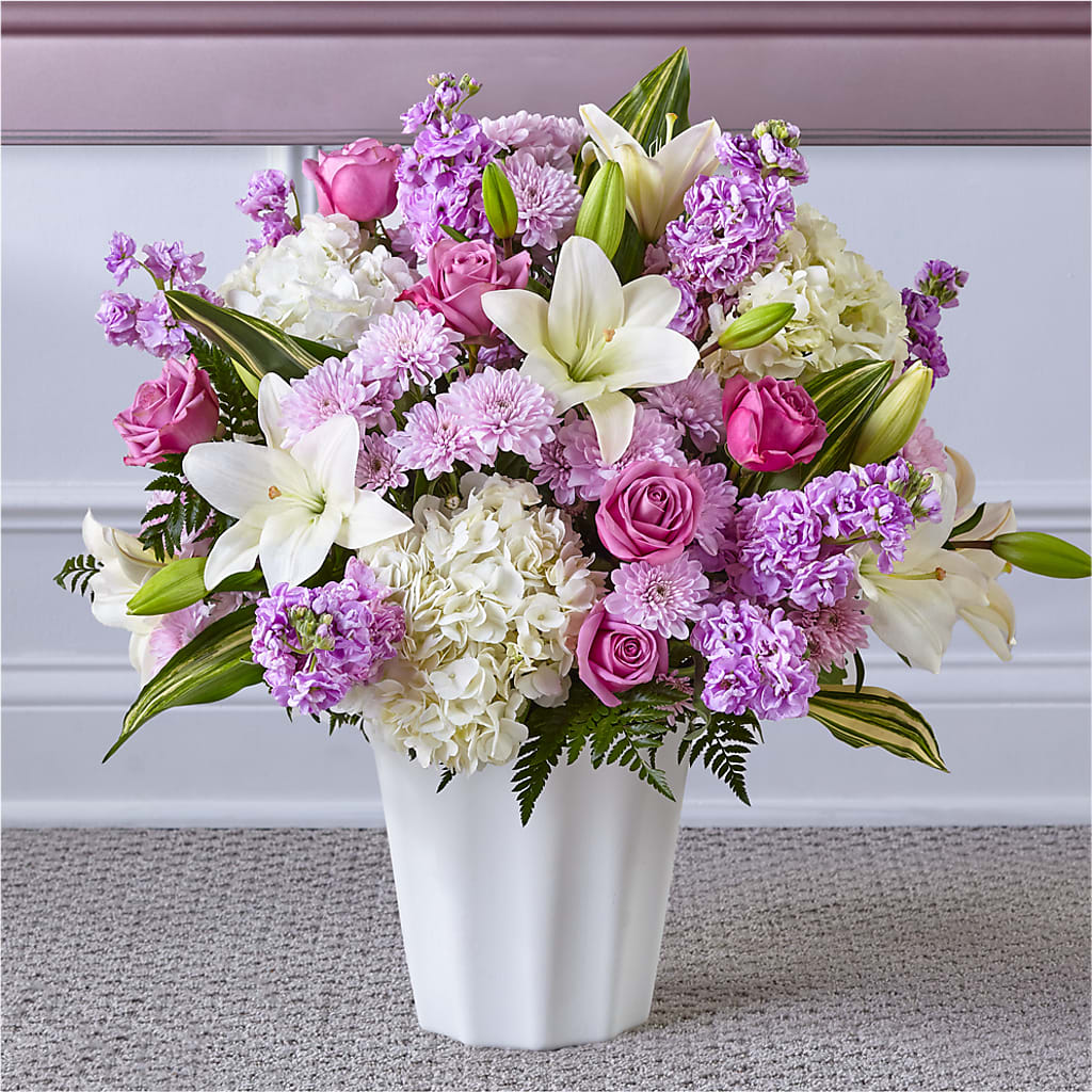 Heaven Sent Floor Basket – Boston City Florist, Boston MA