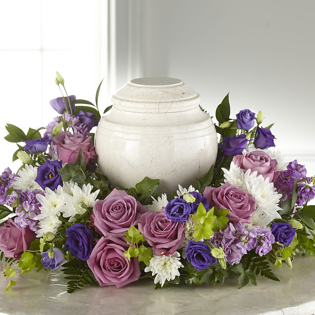 Blooming Sympathy Cremation Adornment – Boston City Florist, Boston MA