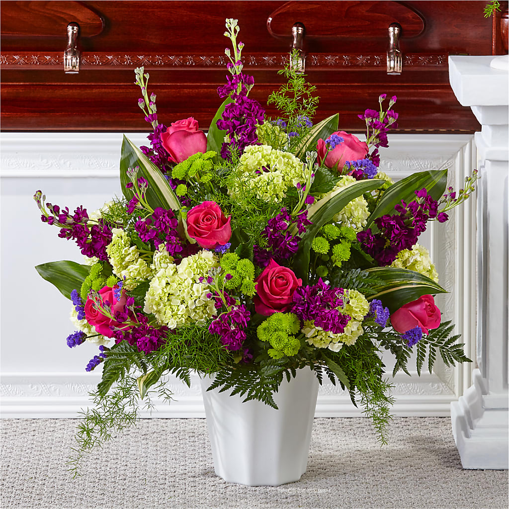 Beautiful Horizons Floor Basket – Boston City Florist, Boston MA