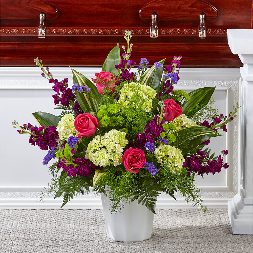 Beautiful Horizons Floor Basket – Boston City Florist, Boston MA