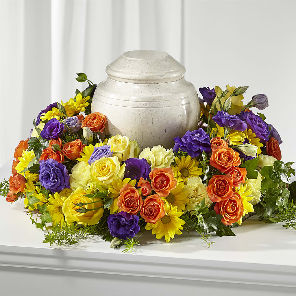 Blossoms of Remembrance Cremation Adornment – Boston City Florist, Boston MA