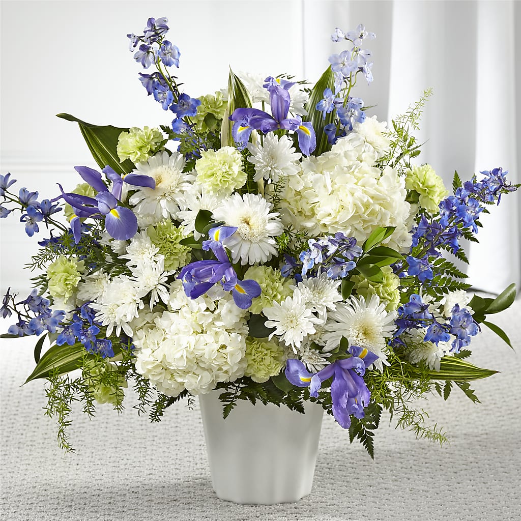 Soft Serenity Floor Basket – Boston City Florist, Boston MA