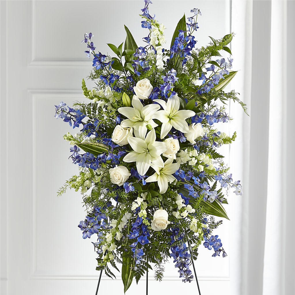 Faithful Friend Standing Spray – Boston City Florist, Boston MA
