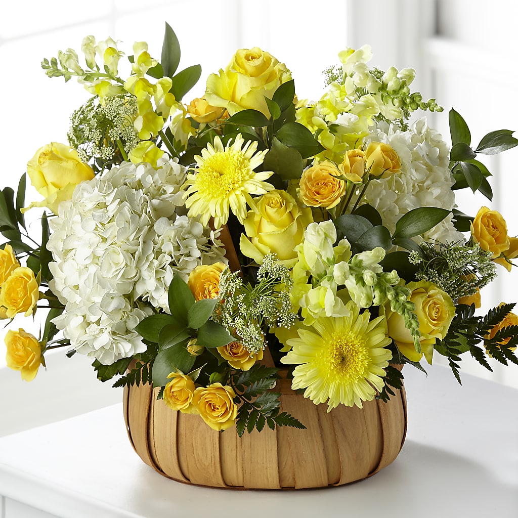 Rustic Remembrance Basket – Boston City Florist, Boston MA