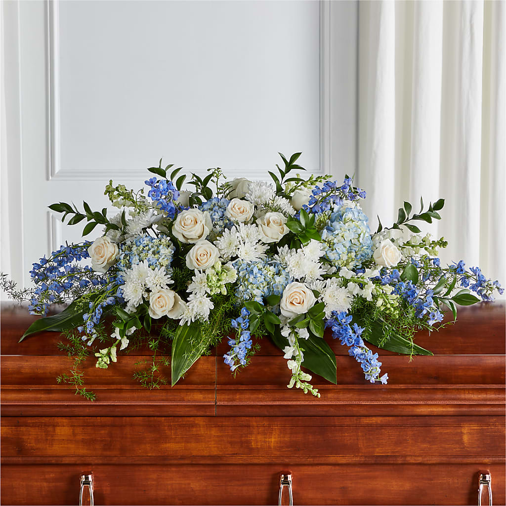 Timeless Essence Casket Spray – Boston City Florist, Boston MA