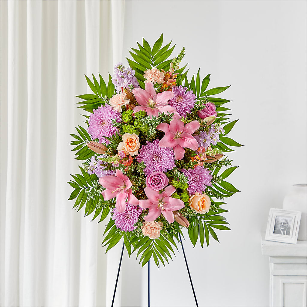 Love & Light Standing Spray – Boston City Florist, Boston MA