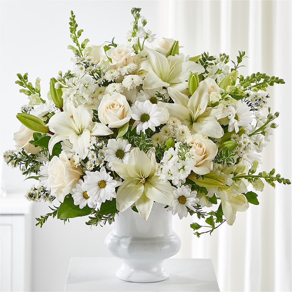 Uplifting Urn Arrangement – Boston City Florist, Boston MA