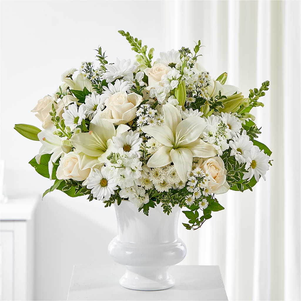 Uplifting Urn Arrangement – Boston City Florist, Boston MA