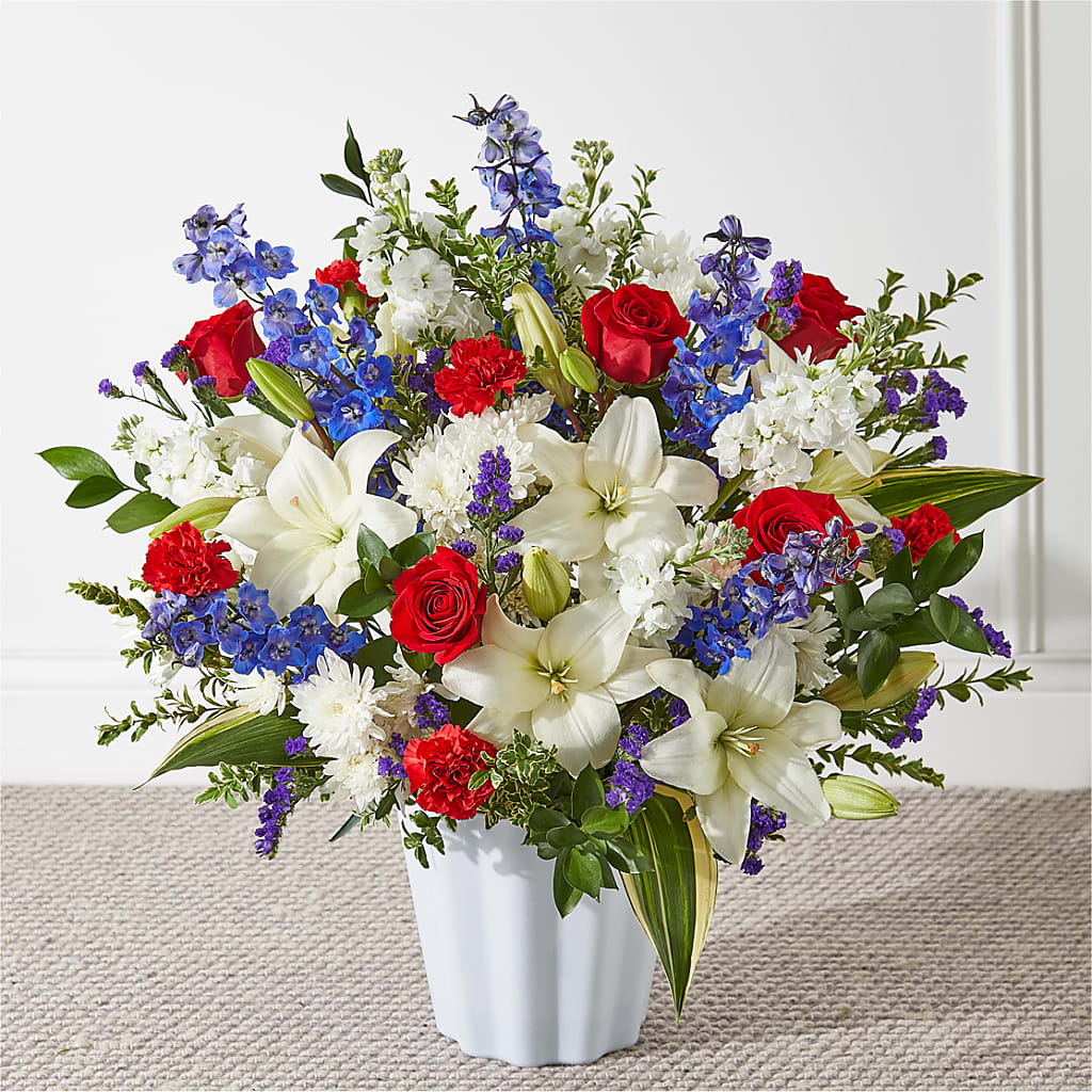 Consoled Floor Basket – Boston City Florist, Boston MA