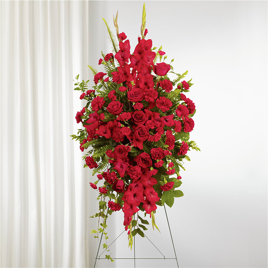 From the Heart Standing Spray – Boston City Florist, Boston MA