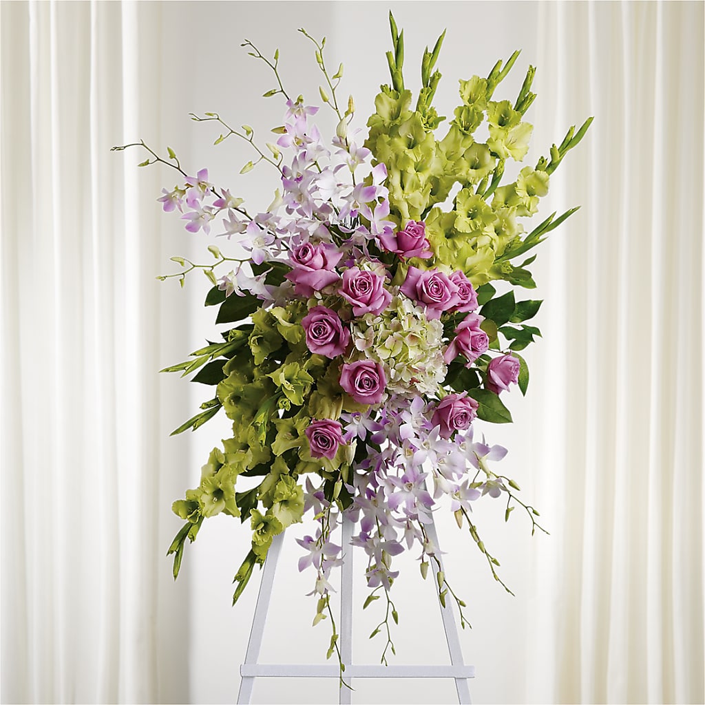 Lasting Legacy Standing Spray – Boston City Florist, Boston MA